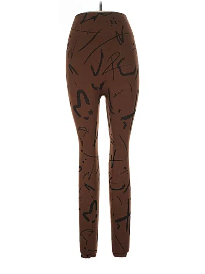 Pre-owned Anwnd Leggings In Brown