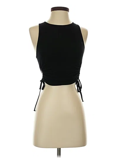 Pre-owned Anwnd Sleeveless Top Black Halter Neckline Tops