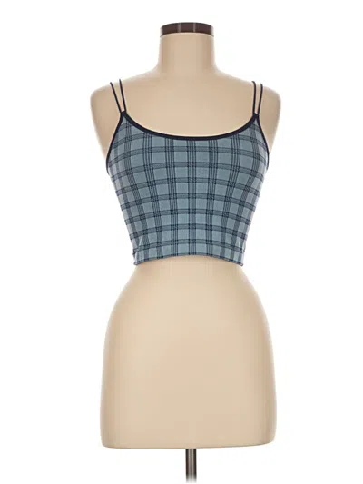Pre-owned Anwnd Sleeveless Top Blue Square Neckline Tops