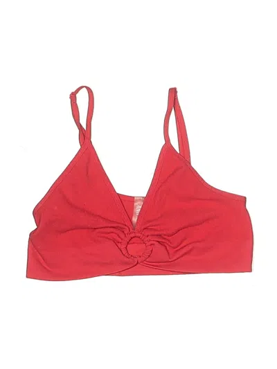 Pre-owned Anwnd Swimsuit Top Red Sweetheart Neckline Swimwear
