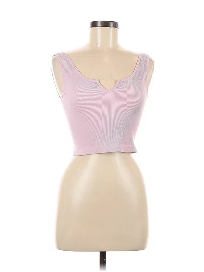 Pre-owned Anwnd Tank Top Pink Strapless Neckline Tops