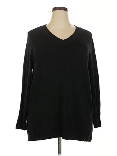 Pre-owned Any Body Pullover Sweater In Black