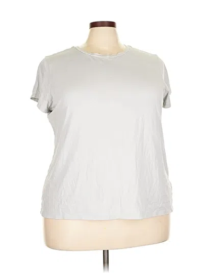 Pre-owned Any Body Short Sleeve T-shirt In Silver
