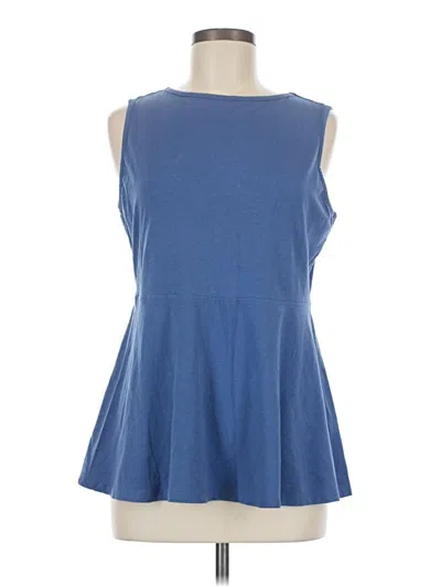 Pre-owned Any Body Sleeveless T-shirt In Blue