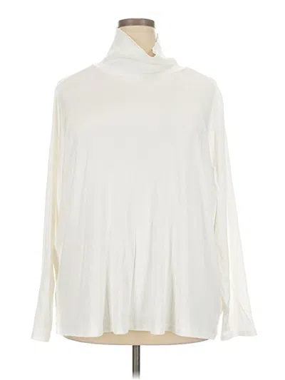 Pre-owned Any Body Turtleneck Sweater In White