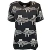 Any Old Iron Women's Black / White Printed Black & White Nashvegas T-shirt In Black/white