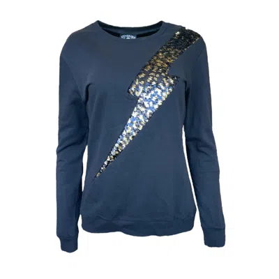 Any Old Iron Gold / Black  Men's Golden Lightning Leopard Sweatshirt In Gold/black