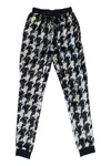 Any Old Iron Gold / Black / Silver Men's Dogstooth Reversible Sequin Joggers In Gold/black/silver