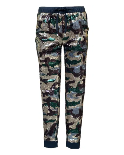 Any Old Iron Green / Black / Brown  Mens Camo Joggers In Green/black/brown