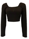 Any Old Iron Women's Black Shimmer Top In Black