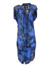 Any Old Iron Women's Blue Girls Girls Girls Shirt Dress In Blue