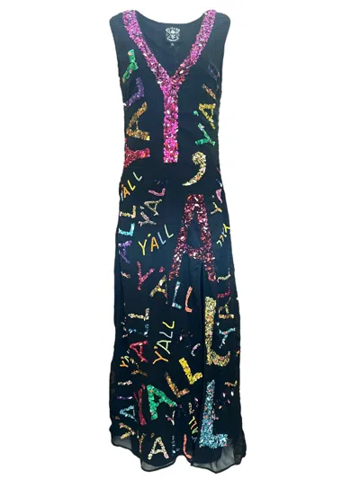 Any Old Iron Women's Extra Rainbow Y'all Dress In Brown