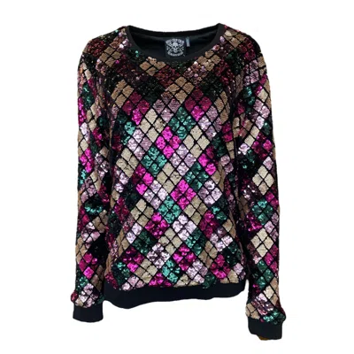 Any Old Iron Women's  Harlequeen Sweatshirt In Multi