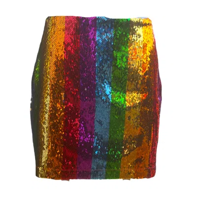 Any Old Iron Women's  Rainbow Skirt In Multi