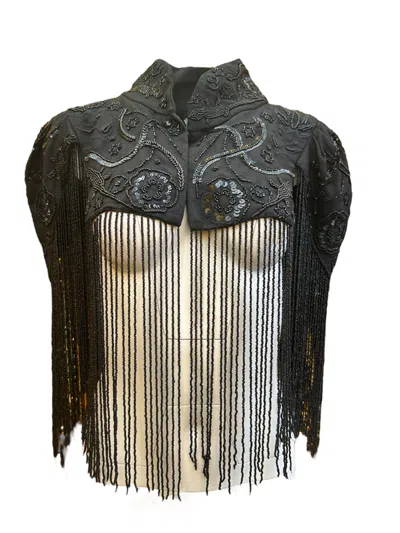 Any Old Iron Women's Black  Desert Shrug