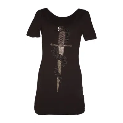 Any Old Iron Women's Black  Snake And Dagger Dress