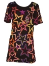 Any Old Iron Women's Black Beaded Color Star Mini Dress In Black
