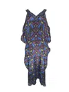 Any Old Iron Women's Black / Blue Hand-beaded Neckline High Horse Dress In Black/blue