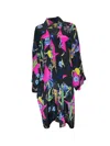 Any Old Iron Women's Black / Blue Multicolor Circus Rider Duster In Multi
