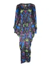 Any Old Iron Women's Black / Blue Multicolored Cowgirls Are Forever Beaded Dress In Black/blue