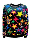 Any Old Iron Women's Black Neon Sequin Shazam Sweatshirt In Black