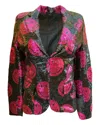 Any Old Iron Women's Black / Pink / Purple Pink Smiley Sequin Blazer Jacket In Black/pink/purple