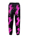 Any Old Iron Women's Black / Pink / Purple Pink Horse Sequin Joggers In Black/pink/purple