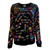 Any Old Iron Women's Black Rainbow Ff Ltd Edition Sweatshirt In Black