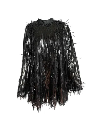 Any Old Iron Women's Black Sequin Showstopper Dress