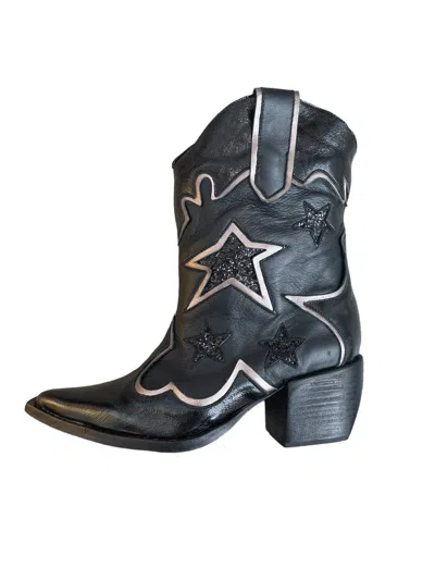 Any Old Iron Women's Black / Silver  Rodeho Boots In Black/silver