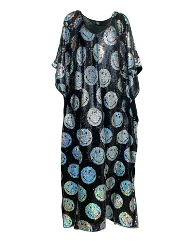 Any Old Iron Women's Black / Silver  X Smiley Iridescent Kaftan