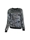 Any Old Iron Women's Black / Silver Holographic Glitter Forever Sequin Sweatshirt In Multi