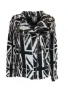 Any Old Iron Women's Black / White / Silver Black Jack Reversible Silver Sequin Moto In Black/white/silver