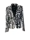 Any Old Iron Women's Black / White / Silver Black Jack Reversible Sequin Blazer Jacket In Black/white/silver