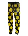 Any Old Iron Women's Black / Yellow / Orange Yellow Smiley Reversible Sequin Joggers In Black/yellow/orange