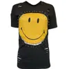Any Old Iron Women's Black / Yellow / Orange Just Safe Smiley Black T-shirt In Black/yellow/orange