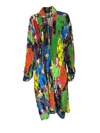 Any Old Iron Women's Black / Yellow / Orange Multicolor Heroes Printed Duster In Animal Print