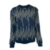 Any Old Iron Women's Gold / Black Golden Embroidered Matrix Fancy Fucker Sweatshirt In Gold/black