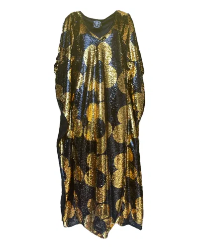 Any Old Iron Women's Gold / Black  Right Quant Kaftan In Multi