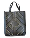 Any Old Iron Women's Gold / Black Golden Stars And Stripes Leather Tote In Gold/black