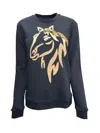 Any Old Iron Women's Gold / Black Golden Horse Hair Sweatshirt In Gold/black