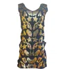 Any Old Iron Women's Gold / Black Golden Sequin Star Leopard Dress In Gold/black