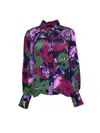 Any Old Iron Women's Green / Pink / Purple Multicolor Pretty Snakes Tie Shirt Shirt In Green/pink/purple