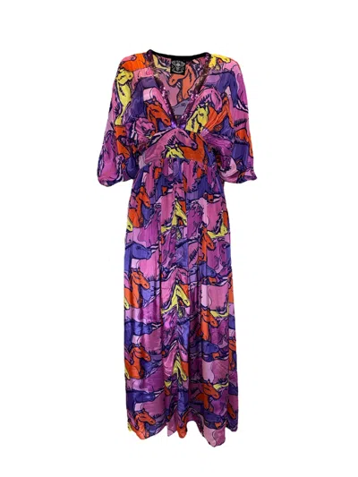 Any Old Iron Women's Multicolor Runaway Kaftan Dress