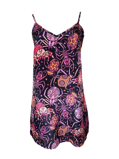 Any Old Iron Women's Multicolor Spiders From Mars Short Dress