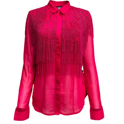 Any Old Iron Women's Pink / Purple  Pinky Fringe Shirt In Pink/purple