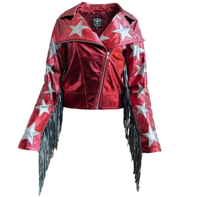 Any Old Iron Women's Red  Hell For Leather Moto