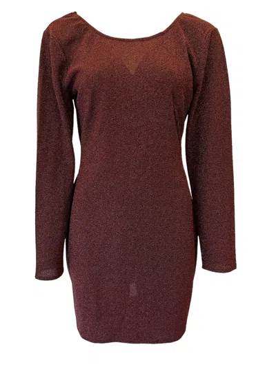 Any Old Iron Women's Red Oxblood Cure Shimmer Dress