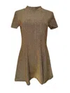 Any Old Iron Women's Shiny Short Gold Mini Dress In Gold