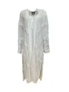Any Old Iron Women's White Beaded Kris Kross Duster In White